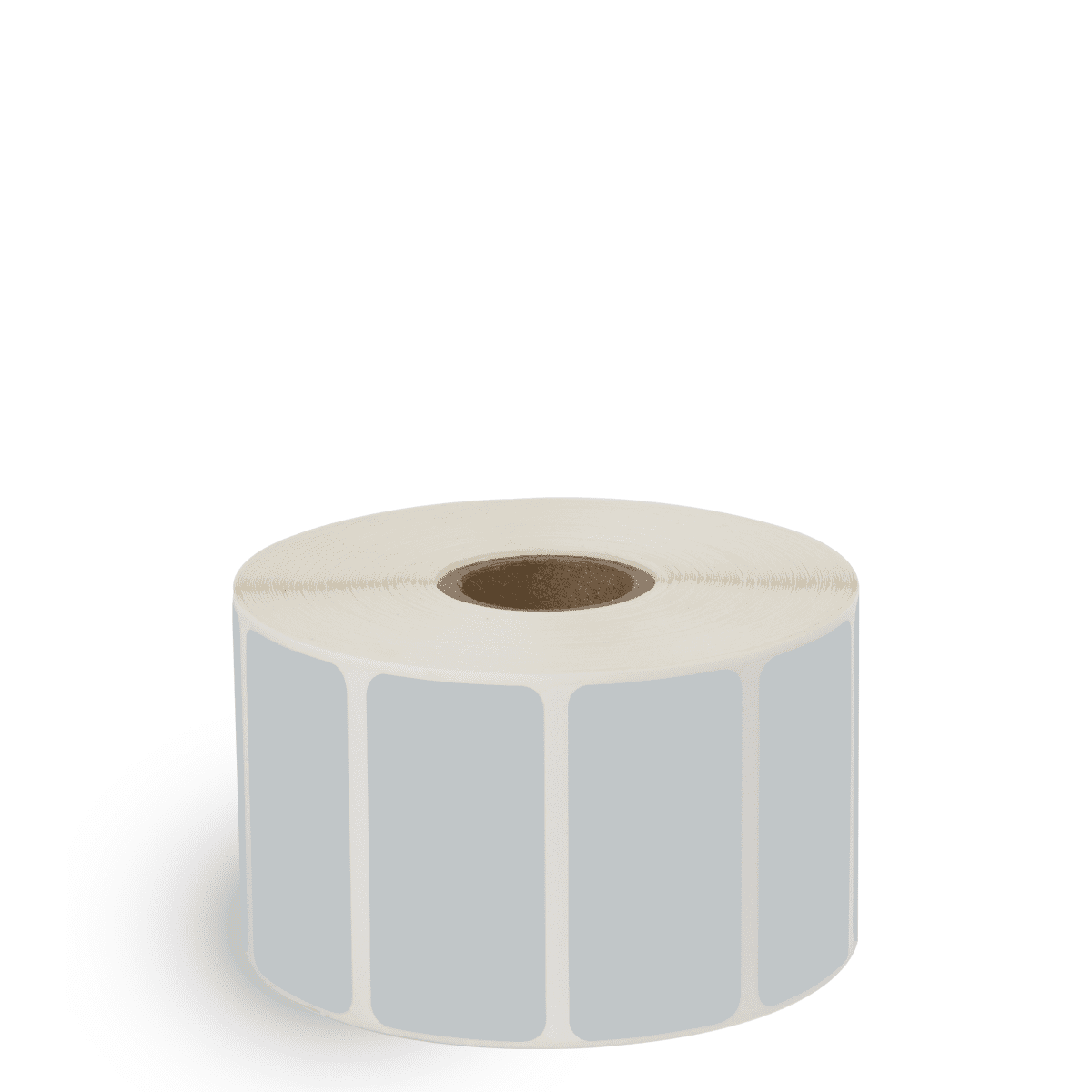 2" x 1" Gray - Thermal Transfer Labels - 1" Core - Removable Adhesive