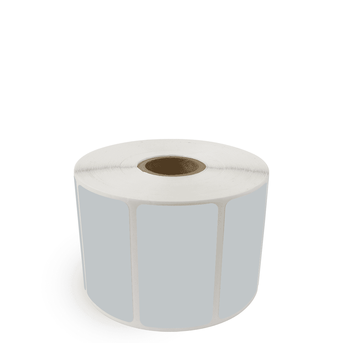2.25" x 1.25" Gray - Thermal Transfer Labels - 1" Core - Removable Adhesive