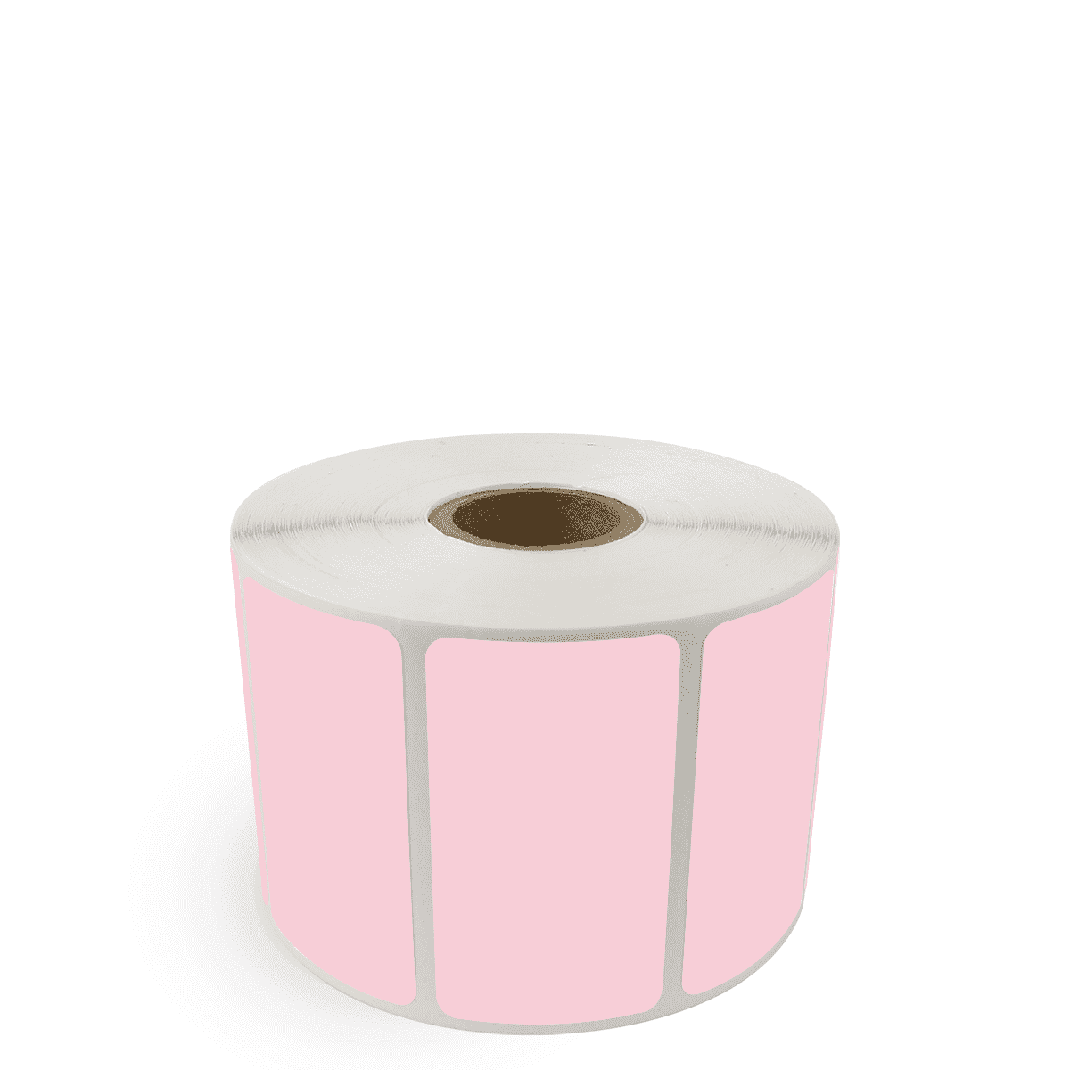 2.25" x 1.25" Pink - Thermal Transfer Labels - 1" Core - Freezer Grade Adhesive