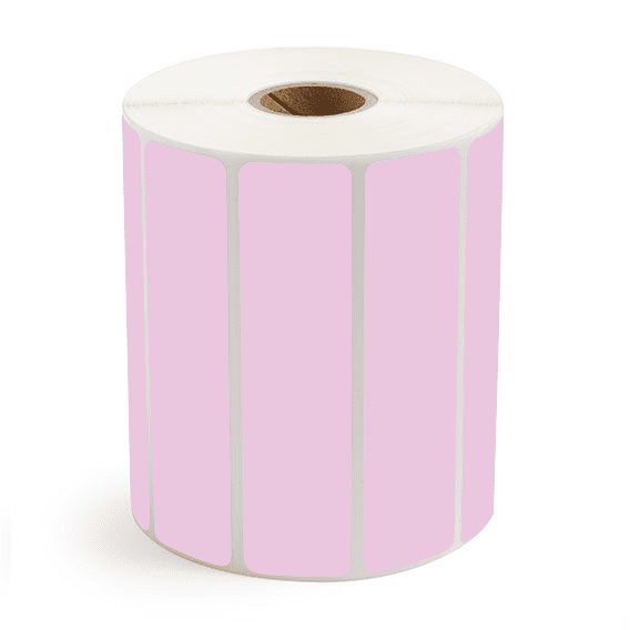 4" x 1" Purple - Direct Thermal Labels - 1" Core - Freezer Grade Adhesive