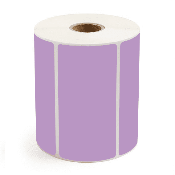 4" x 2" Grape - Direct Thermal Labels - 1" Core