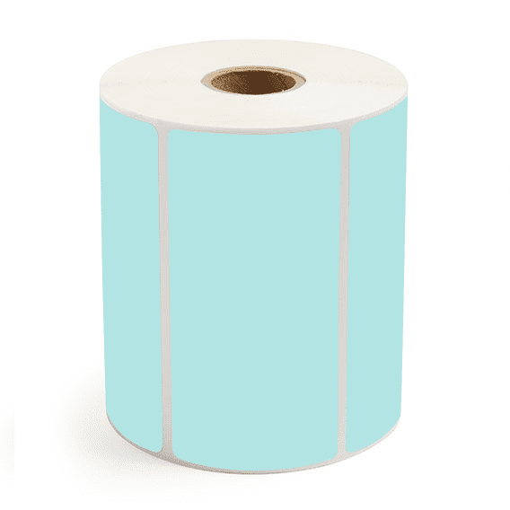 4" x 2" Green - Thermal Transfer Labels - 1" Core
