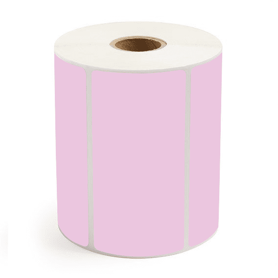 4" x 2" Purple - Thermal Transfer Labels - 1" Core - Freezer Grade Adhesive