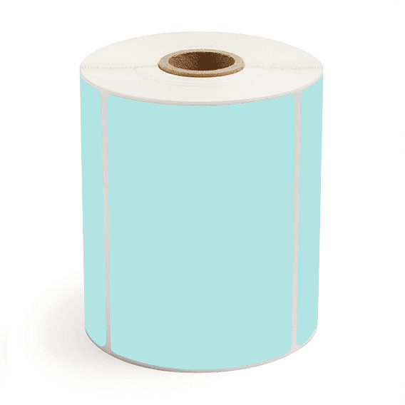 4" x 3" Green - Thermal Transfer Labels - 1" Core - Removable Adhesive
