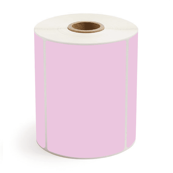 4" x 3" Purple - Direct Thermal Labels - 1" Core - Removable Adhesive