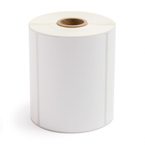 4" x 3" White - Direct Thermal Labels - 1" Core - Removable Adhesive