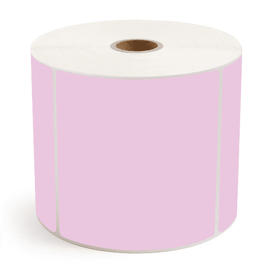 4" x 4" Purple - Direct Thermal Labels - 1" Core / 5" Outer Diameter
