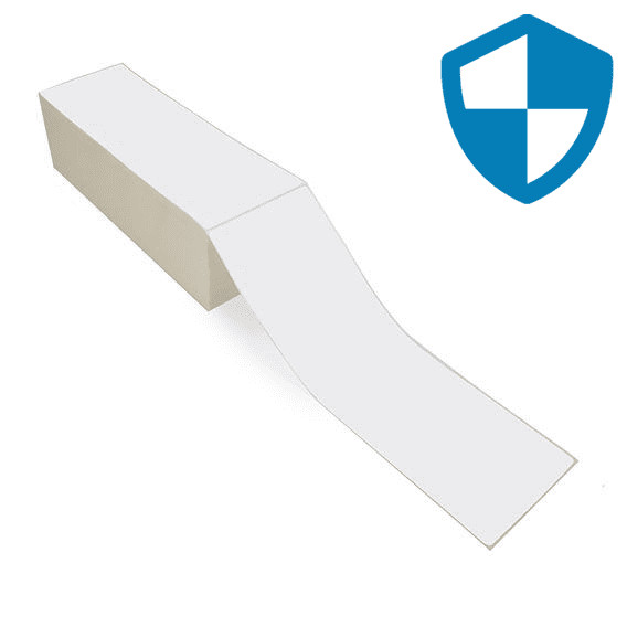 4" x 12" Top Coated - Direct Thermal Labels - Fanfold