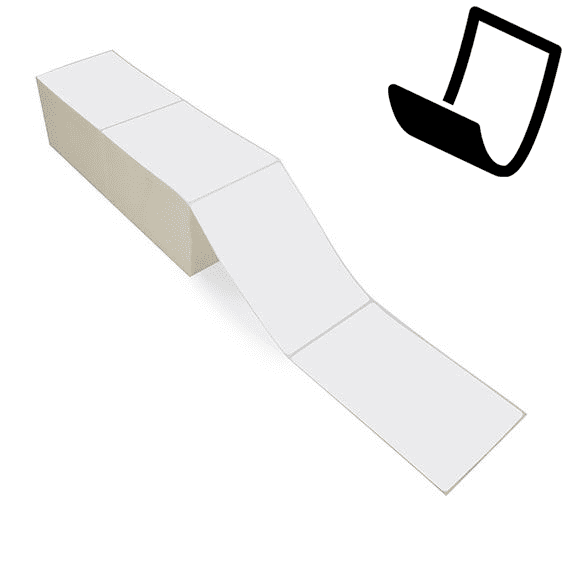 4" x 6" Blockout - Thermal Transfer Labels - Fanfold