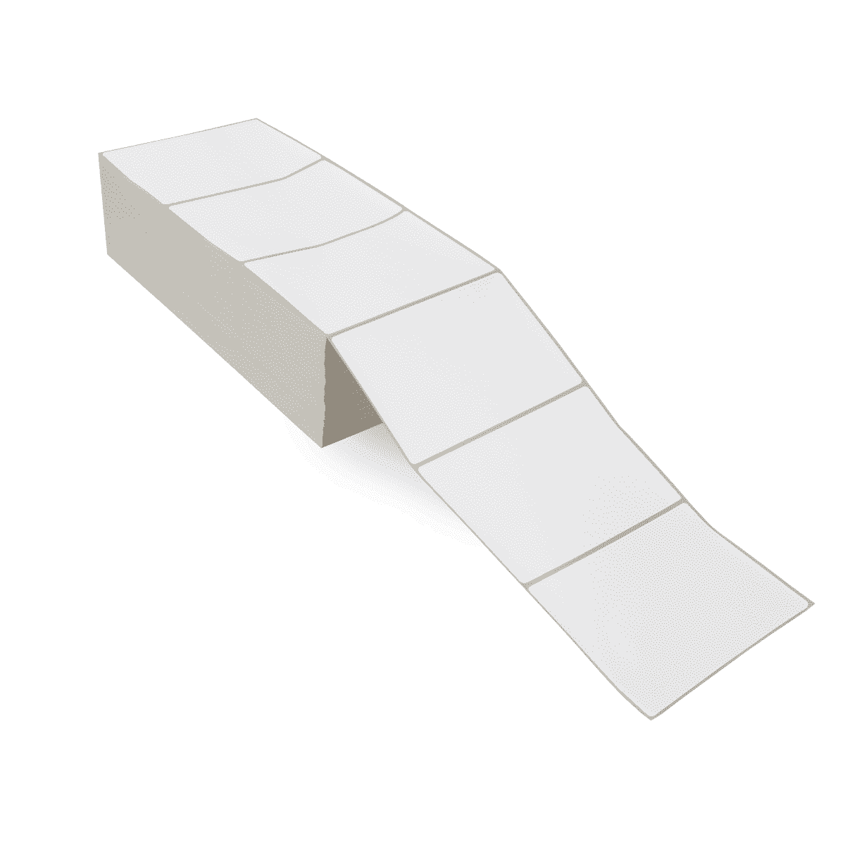 6" x 4" White - Direct Thermal Labels - Fanfold