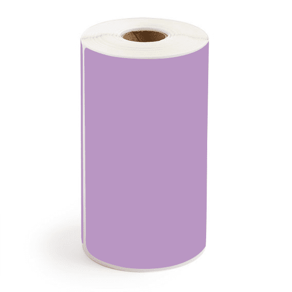 4" x 6" Grape - Direct Thermal Labels - 0.75" Core / 2.2" Outer Diameter - Removable Adhesive