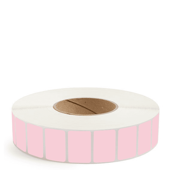 1.5" x 1" Pink - Direct Thermal Labels - 3" Core - Freezer Grade Adhesive