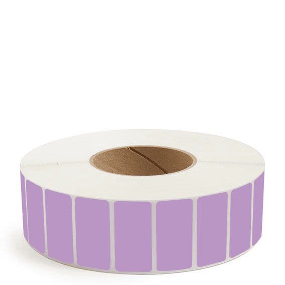 2" x 1" Grape - Direct Thermal Labels - 3" Core - Removable Adhesive