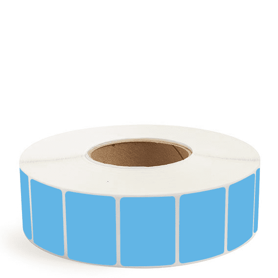 2" x 1.5" Dark Blue - Thermal Transfer Labels - 3" Core - Acrylic