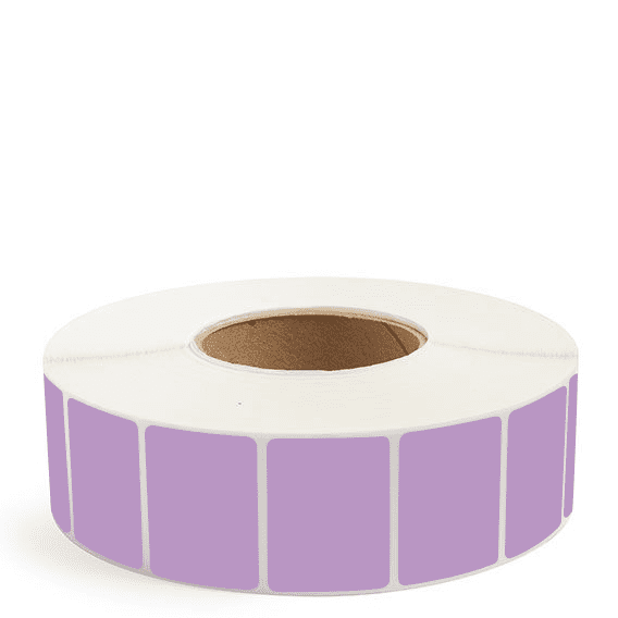 2" x 1.5" Grape - Direct Thermal Labels - 3" Core - Acrylic