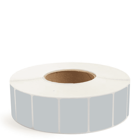 2" x 1.5" Gray - Direct Thermal Labels - 3" Core - Removable Adhesive