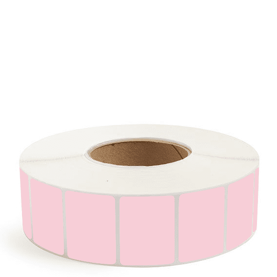 2" x 1.5" Pink - Thermal Transfer Labels - 3" Core