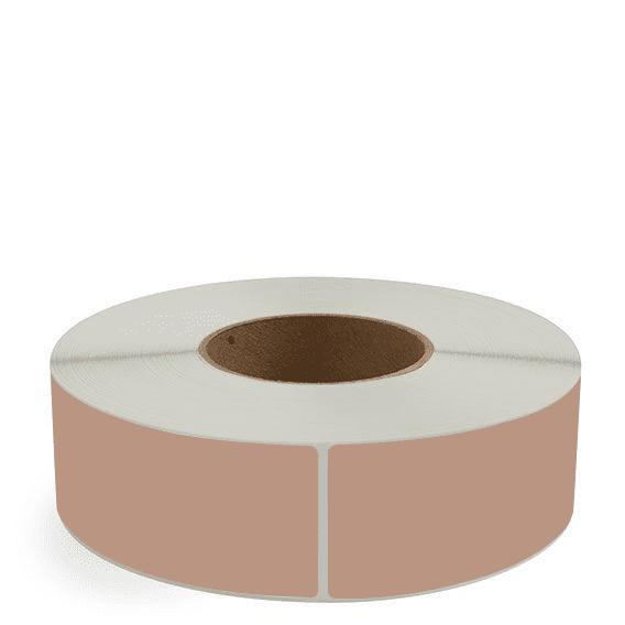 2" x 6" Brown - Direct Thermal Labels - 3" Core - Removable Adhesive