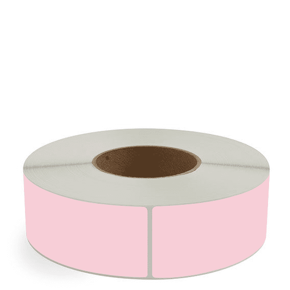 2" x 6" Pink - Thermal Transfer Labels - 3" Core - Freezer Grade Adhesive
