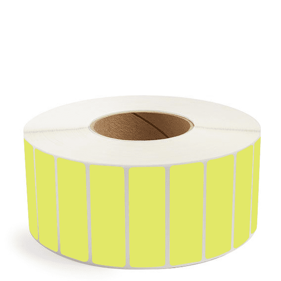 3" x 1" Chartreuse - Thermal Transfer Labels - 3" Core - Acrylic