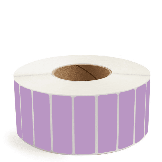 3" x 1" Grape - Direct Thermal Labels - 3" Core - Removable Adhesive