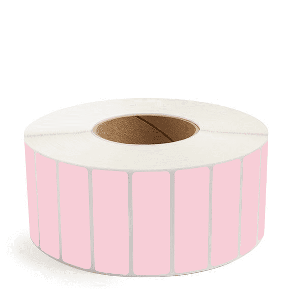 3" x 1" Pink - Direct Thermal Labels - 3" Core