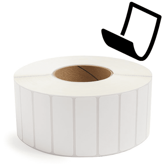 3" x 1" Blockout - Thermal Transfer Labels - 3" Core - Removable Adhesive