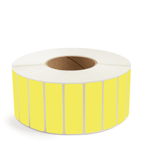 3" x 1" Yellow - Thermal Transfer Labels - 3" Core - Removable Adhesive