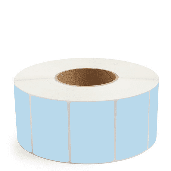 3" x 2" Blue - Direct Thermal Labels - 3" Core