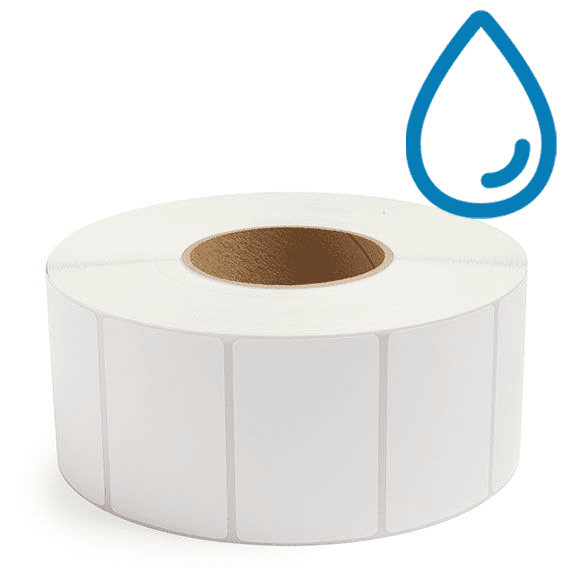 3" x 2" Polypropylene - Direct Thermal Labels - 3" Core - Freezer Grade Adhesive