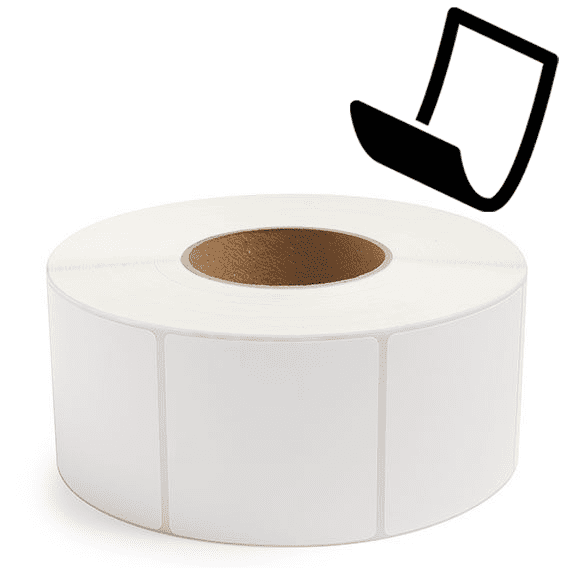 3" x 3" Blockout - Thermal Transfer Labels - 3" Core - Removable Adhesive