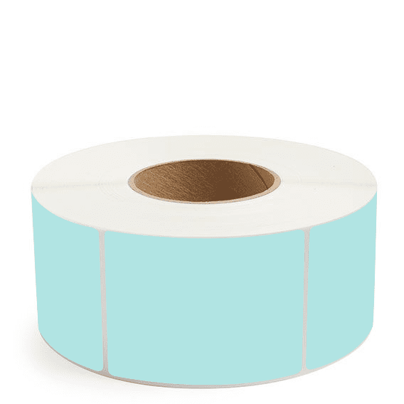 3" x 4" Green - Direct Thermal Labels - 3" Core - Removable Adhesive