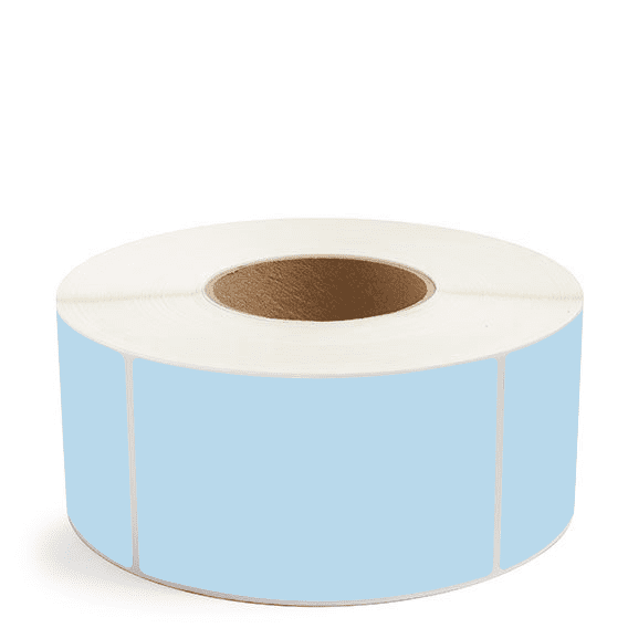 3" x 5" Blue - Direct Thermal Labels - 3" Core