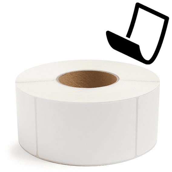 3" x 5" Blockout - Thermal Transfer Labels - 3" Core - Removable Adhesive