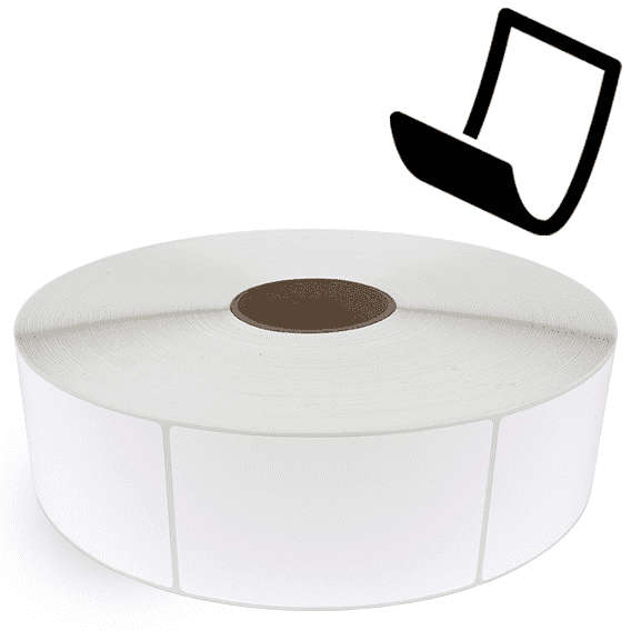 3" x 5" Blockout - Thermal Transfer Labels - 3" Core / 12" Outer Diameter (No Perf) - Removable Adhesive