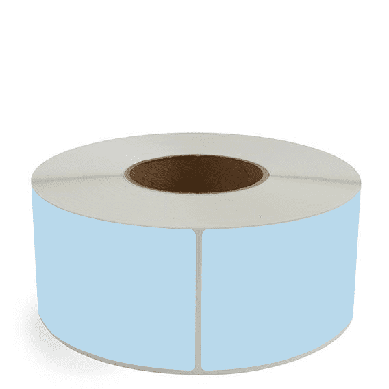 3" x 6" Blue - Direct Thermal Labels - 3" Core - Removable Adhesive