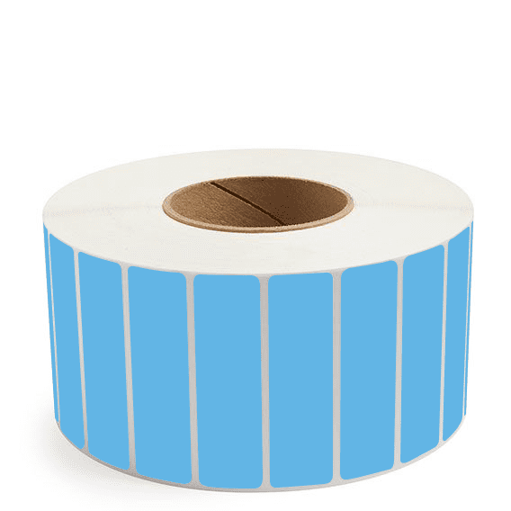 3.5" x 1" Dark Blue - Thermal Transfer Labels - 3" Core