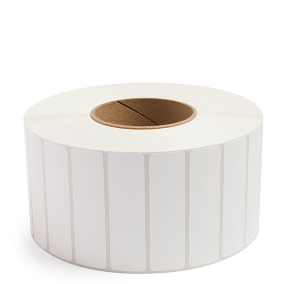 3.5" x 1" White - Direct Thermal Labels - 3" Core - Acrylic