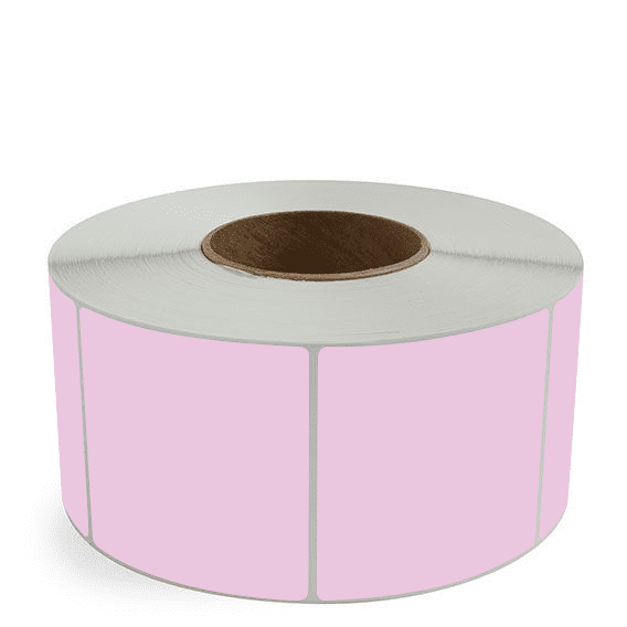 3.5" x 3.5" Purple - Direct Thermal Labels - 3" Core - Freezer Grade Adhesive