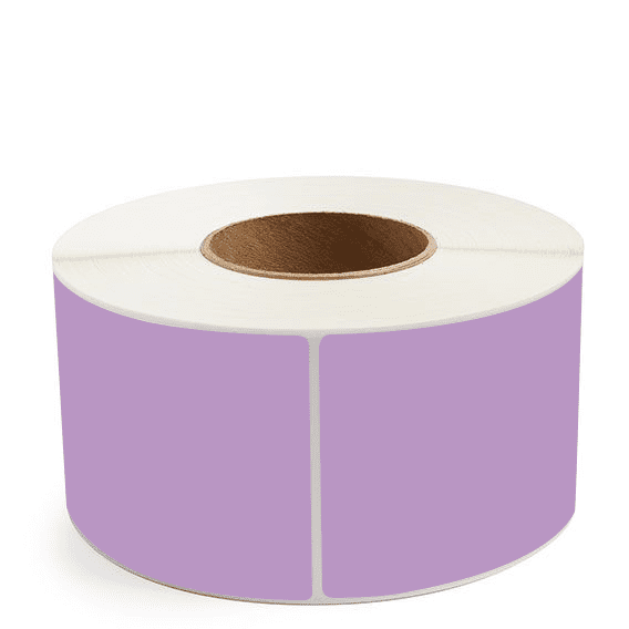 3.5" x 8" Grape - Thermal Transfer Labels - 3" Core - Freezer Grade Adhesive