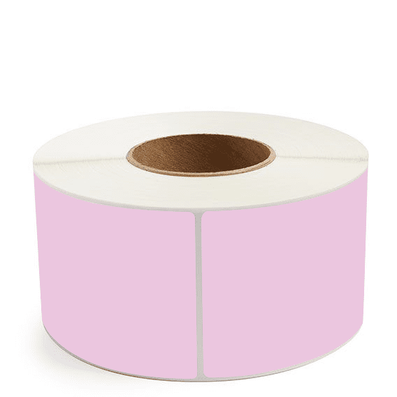 3.5" x 8" Purple - Thermal Transfer Labels - 3" Core - Removable Adhesive