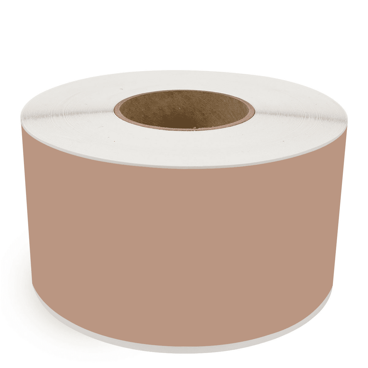 4" x 510' Continuous Feed Brown - Thermal Transfer Labels - 3" Core - Removable Adhesive