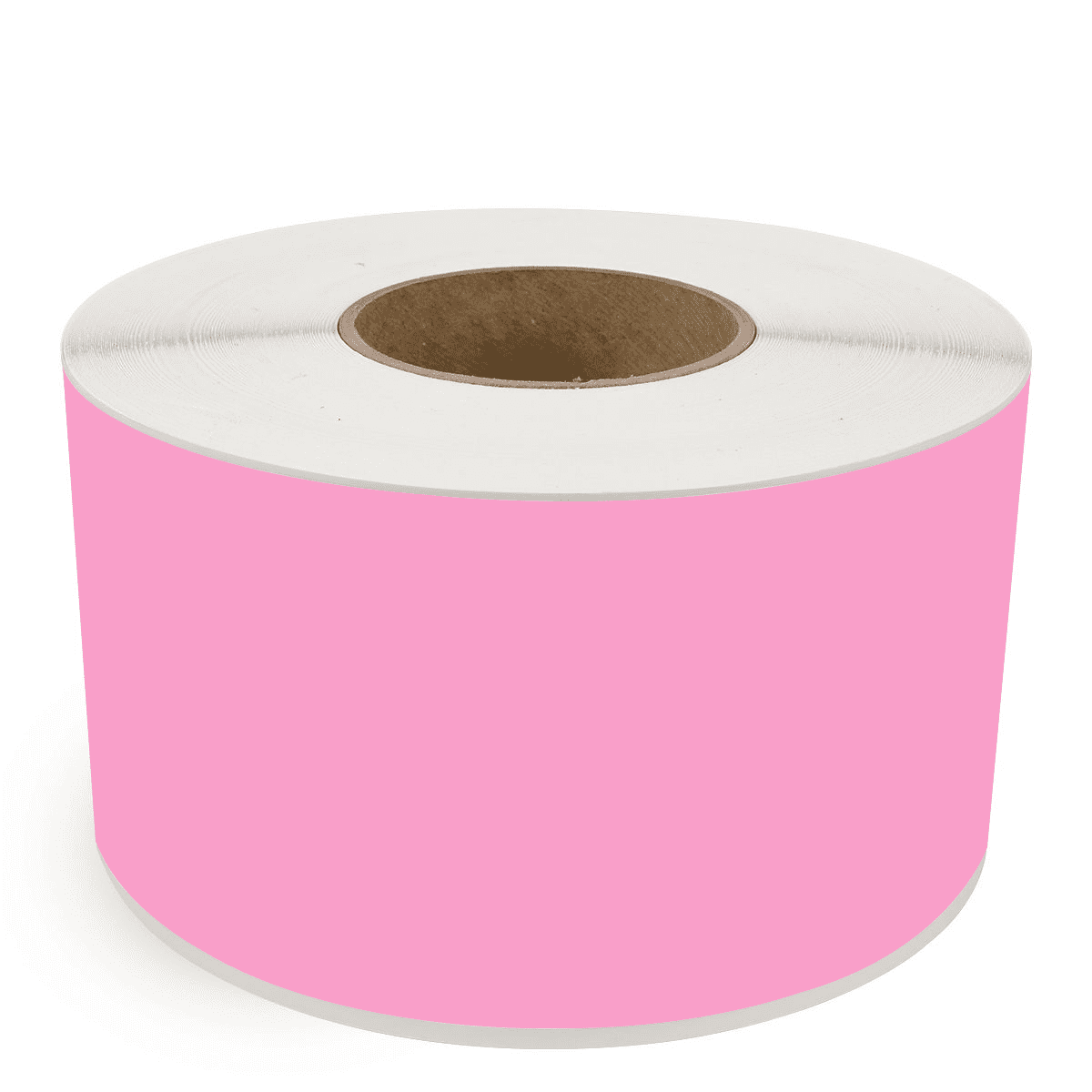 4" x 510' Continuous Feed Hot Pink - Thermal Transfer Labels - 3" Core - Removable Adhesive