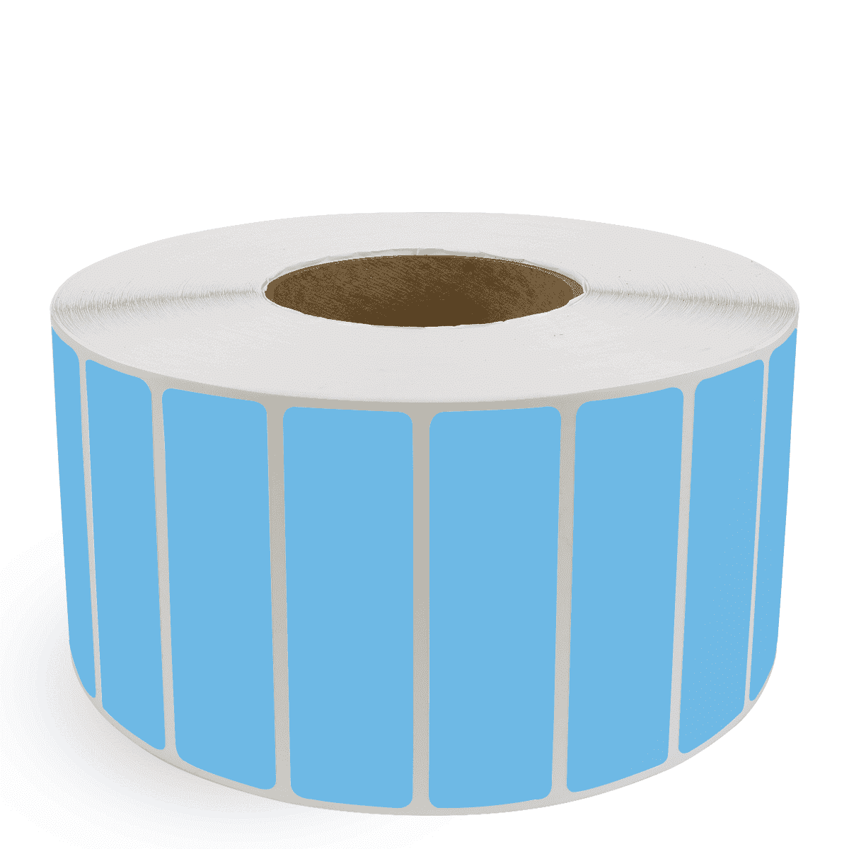 4" x 1" Dark Blue - Thermal Transfer Labels - 3" Core - Removable Adhesive
