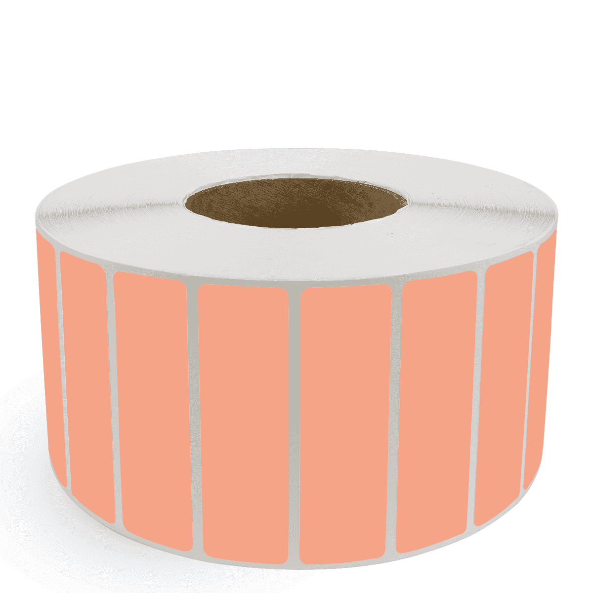 4" x 1" Fluorescent Orange - Direct Thermal Labels - 3" Core - Acrylic