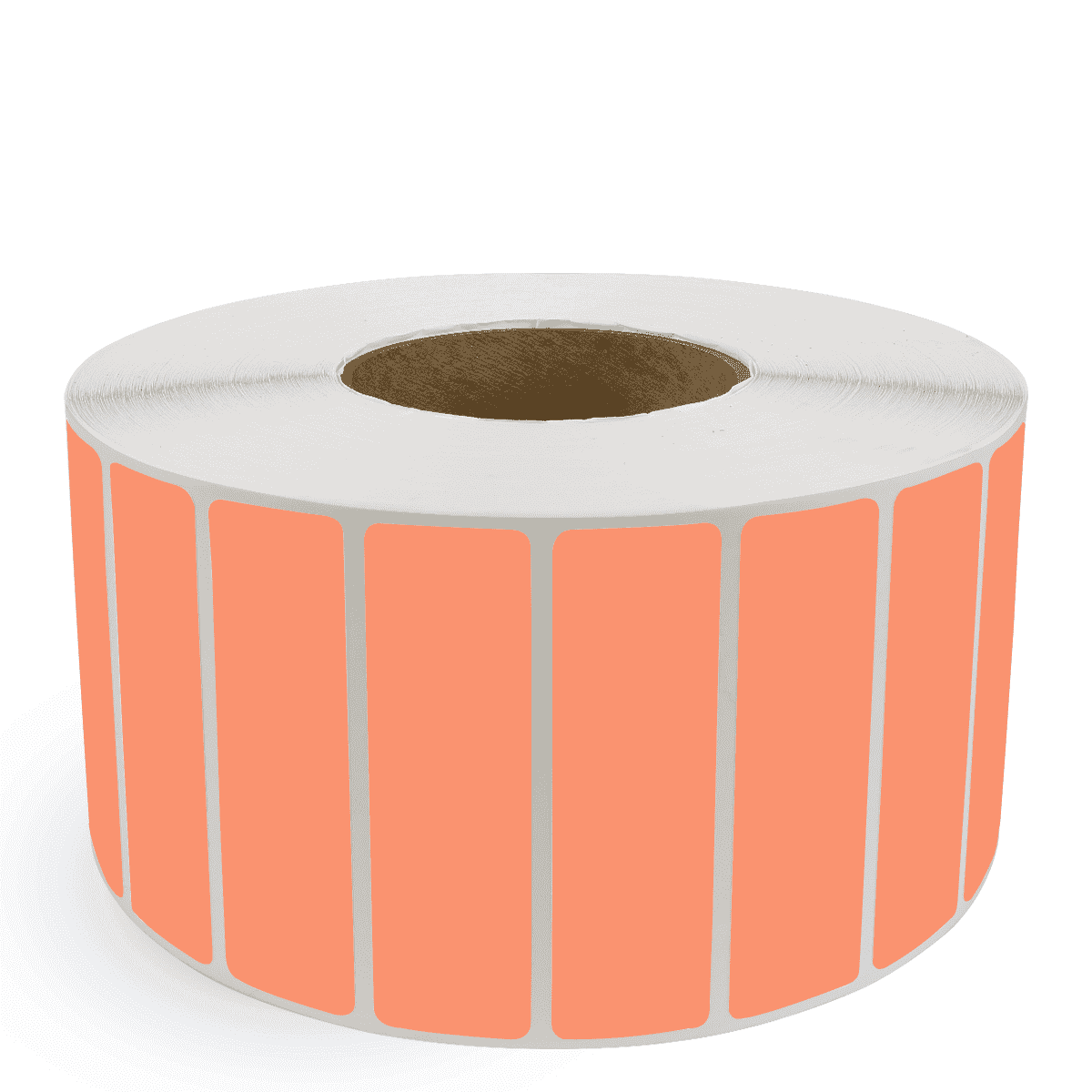 4" x 1" Orange - Thermal Transfer Labels - 3" Core - Removable Adhesive