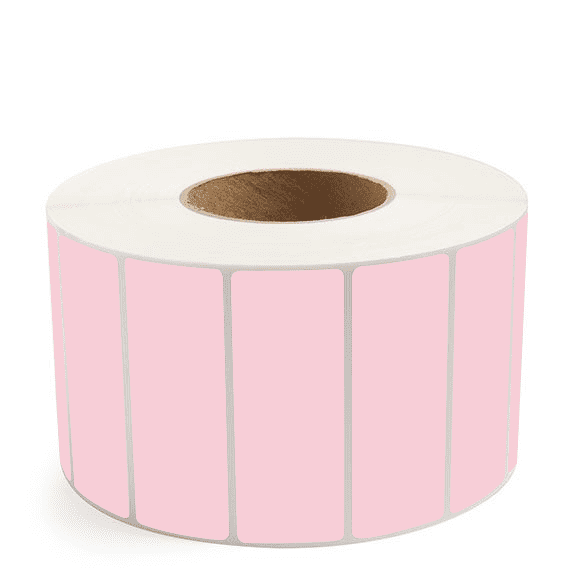 4" x 1.5" Pink - Direct Thermal Labels - 3" Core