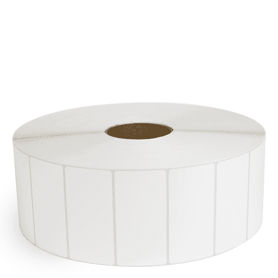 4" x 2" White - Direct Thermal Labels - 3" Core / 12" Outer Diameter (No Perf) - Freezer Grade Adhesive