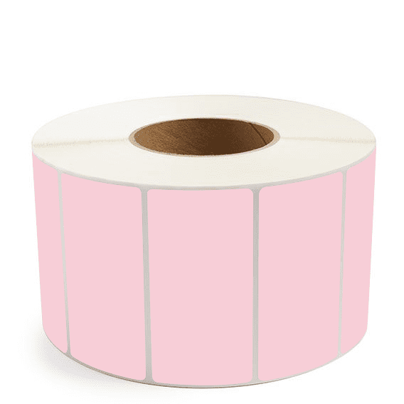 4" x 2" Pink - Direct Thermal Labels - 3" Core - Acrylic