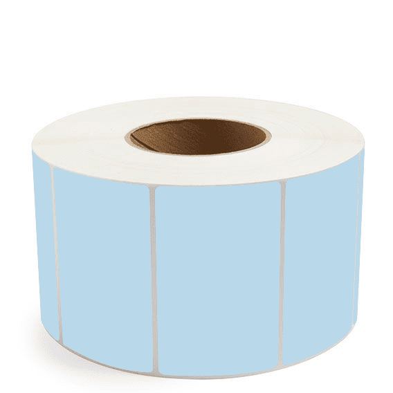 4" x 2.5" Blue - Thermal Transfer Labels - 3" Core - Acrylic